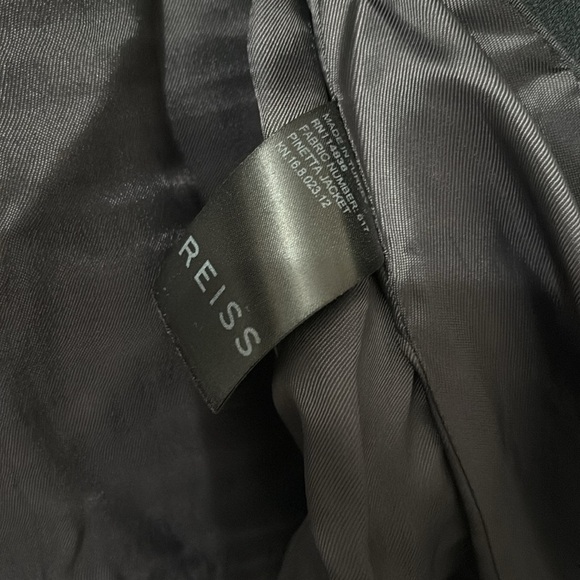 Reiss Pinetta Black Classic Blazer Size 2 - Picture 10 of 10